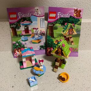 LEGO Friends Animals Series 2 Poodle & Squirrel Bundle of 2 Sets 41017 41021